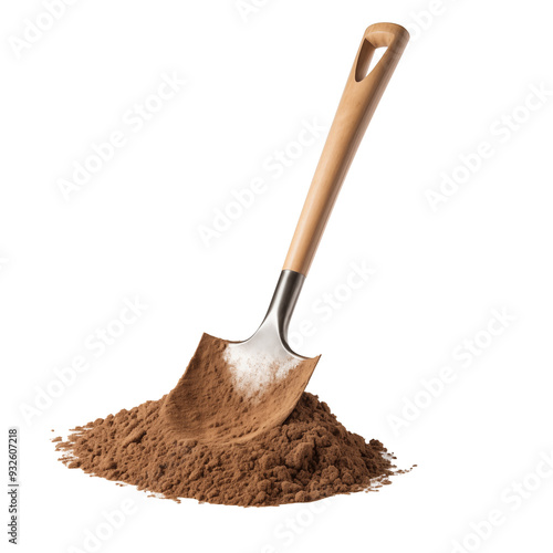 shovel in soil