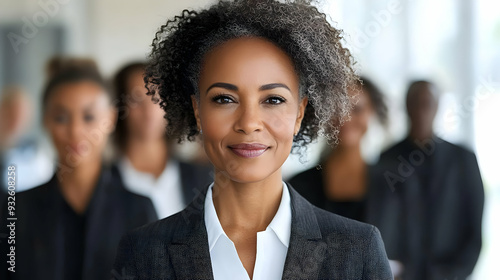 A confident businesswoman s...