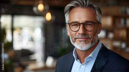 A confident older man with ...
