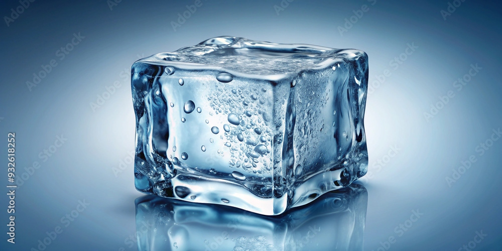 Ice cube with clipping path and full depth of field Ice cube with clipping path and full depth of field