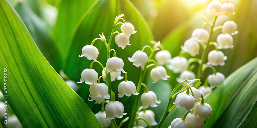 Obraz premium Lily of the valley in full depth of field