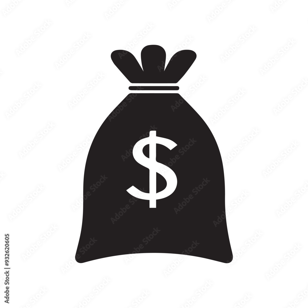 Dollar bag money cash coin business buy design. Dollar bag money cash coin business buy design.