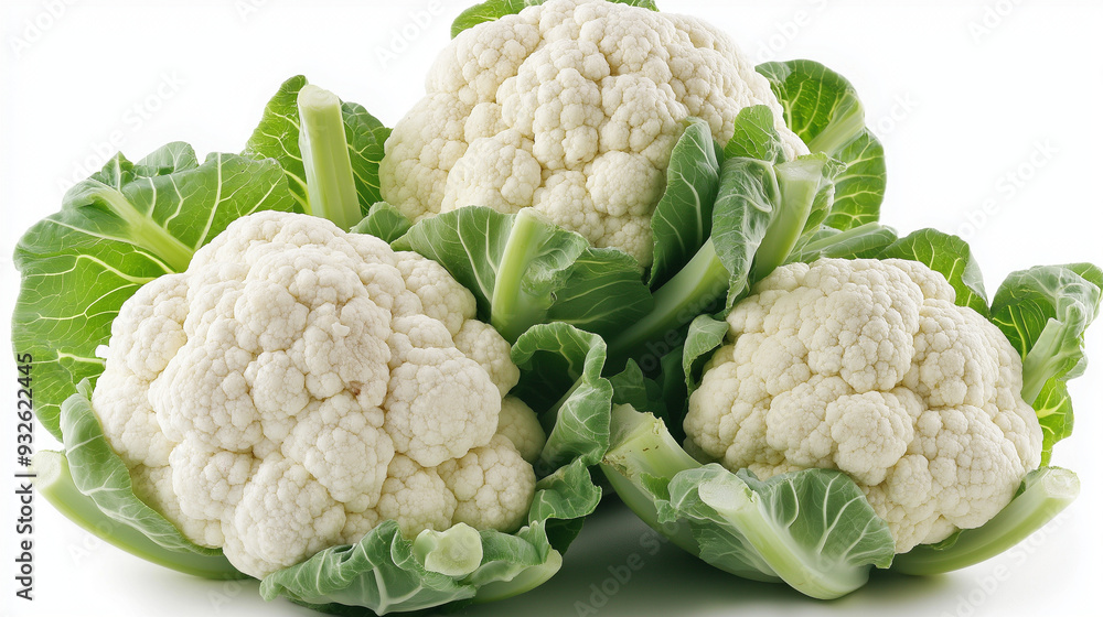 cauliflower isolated on white background cauliflower isolated on white background