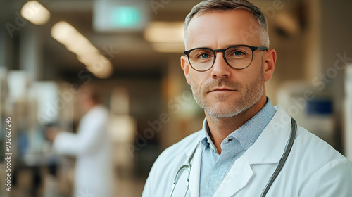 A doctor in a medical setti...