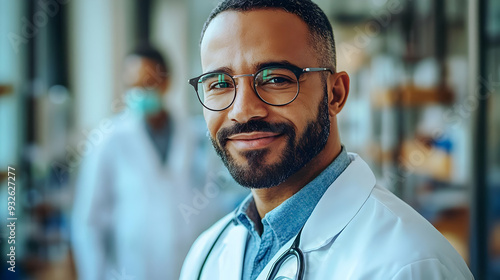 A doctor smiling confidentl...