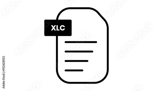 xlc file format icon vector file symbol design photo