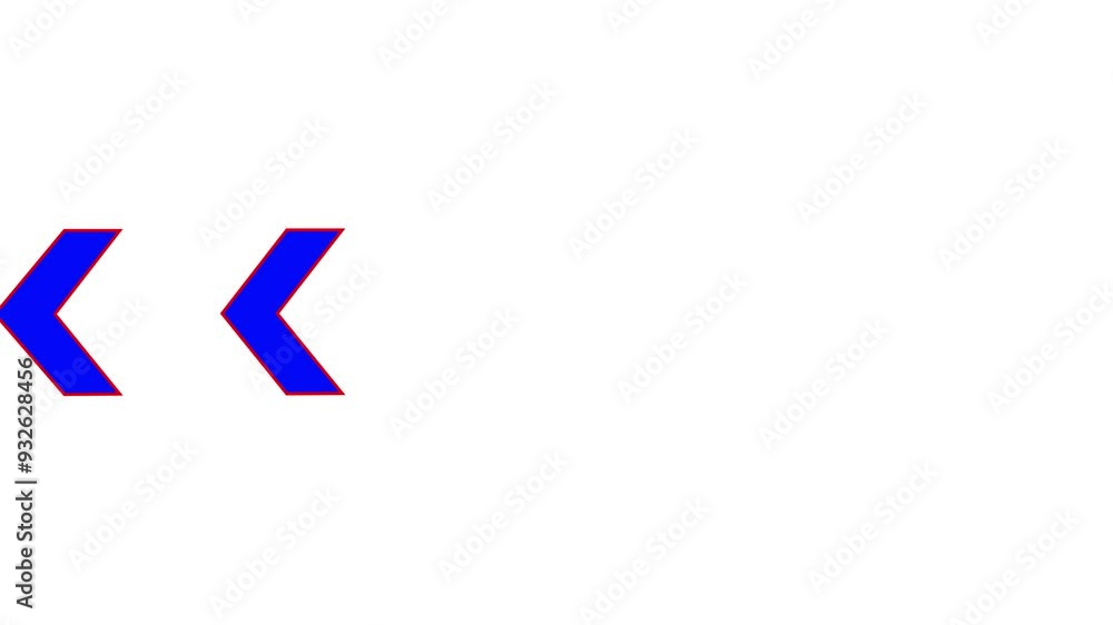 Direction arrow animation. Loop animation of a moving arrow pointing to the left on white background Direction arrow animation. Loop animation of a moving arrow pointing to the left on white background