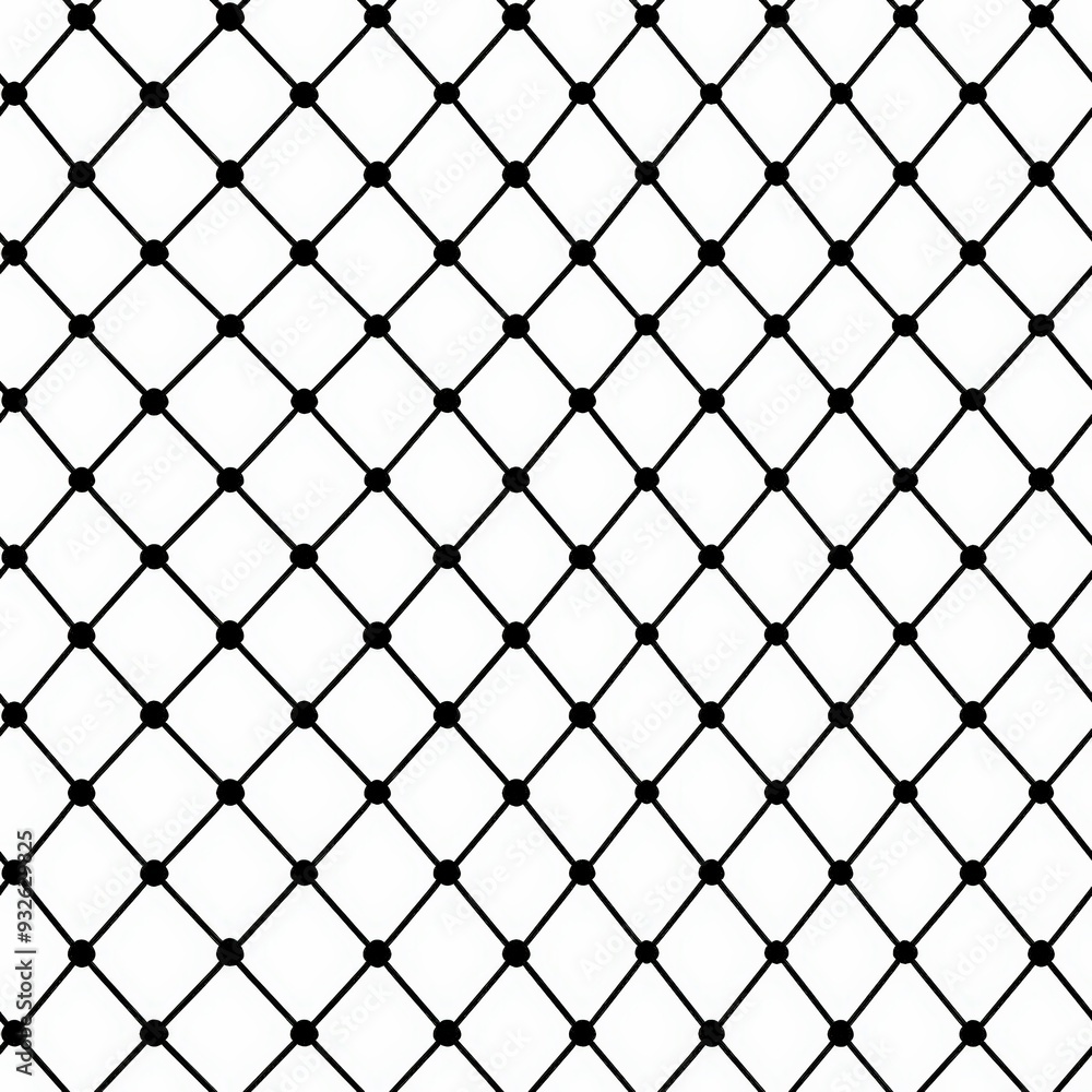 Fototapeta premium Black and white grid
