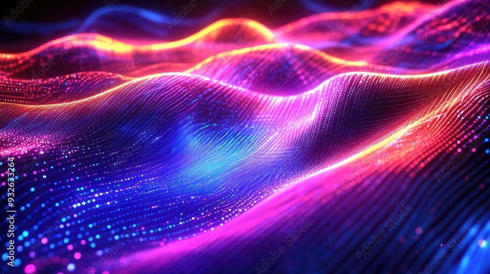 Abstract digital patterns in bright, neon colors, ideal for tech and futuristic themes. Abstract digital patterns in bright, neon colors, ideal for tech and futuristic themes.