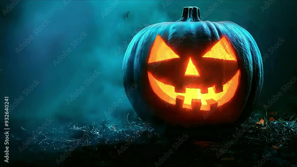 Mystical scene with a human skull, burning candles, and smoke footage video animation Mystical scene with a human skull, burning candles, and smoke footage video animation