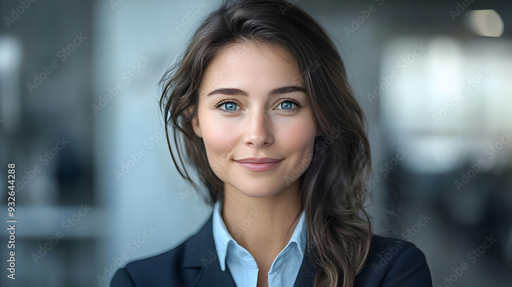 A professional woman smiling confidently in an office setting. A professional woman smiling confidently in an office setting.