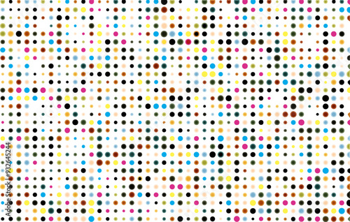 abstract background with cmyk circles, a cmyk pattern of dots on a white background,  abstract dots and circles on white background,