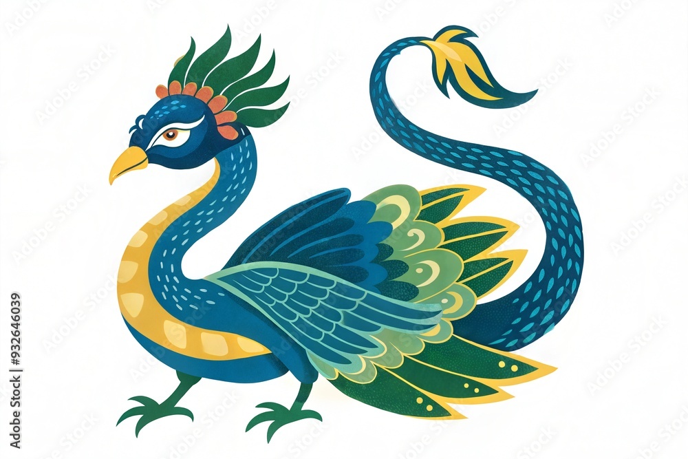 Obraz premium watercolor bird illustration. vector