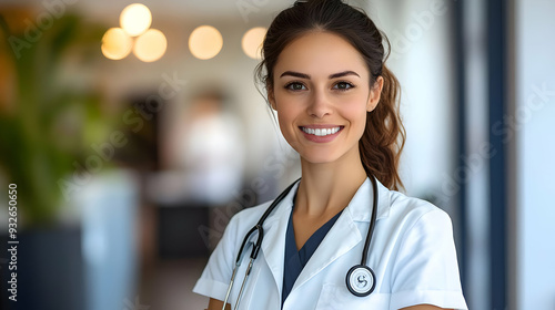 A smiling healthcare profes...