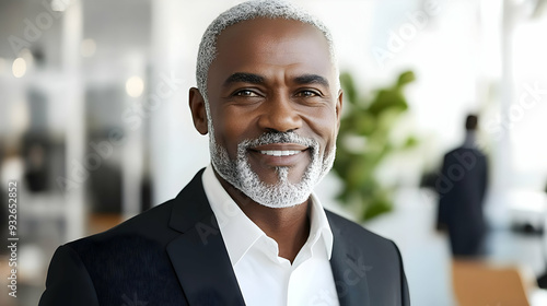 A smiling man in a business...