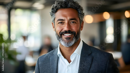 A smiling man in a professi...