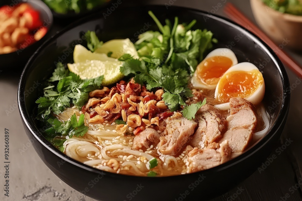 Vietnamese mi quang central noodle dish Vietnamese mi quang central noodle dish
