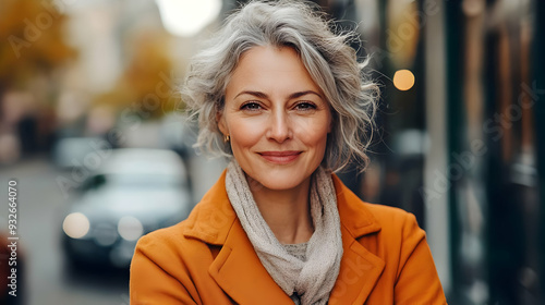 A smiling older woman with ...