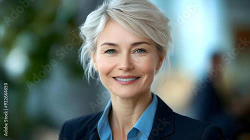 A smiling professional woma...
