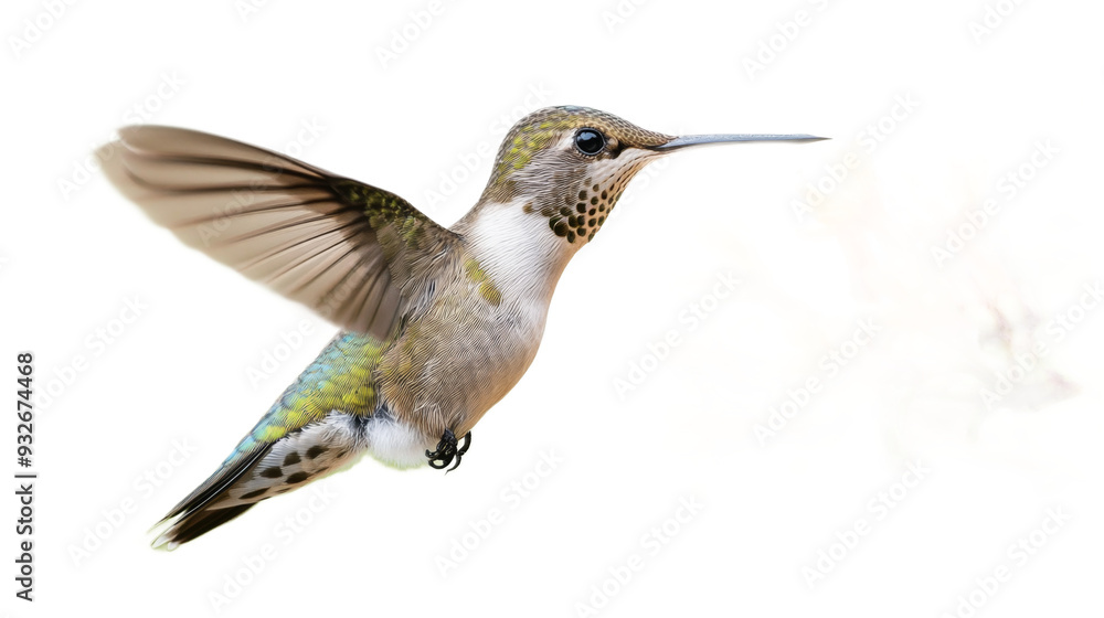 Fototapeta premium Hummingbird in Flight Feeding