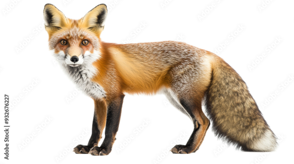 Fototapeta premium Red Fox Standing in Profile