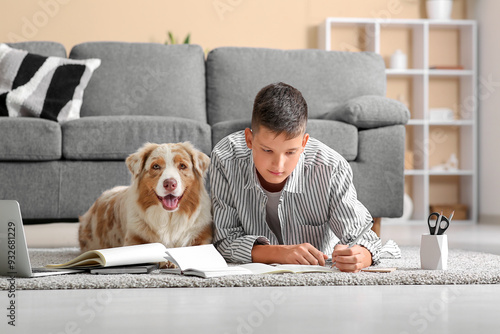 Teenage boy with Australian...