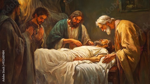 Image of the anointing of the sick.