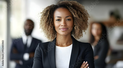 Confident businesswoman wit...