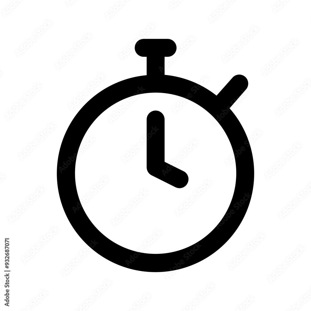stopwatch glyph icon stopwatch glyph icon
