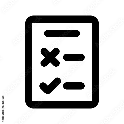 survey glyph icon
