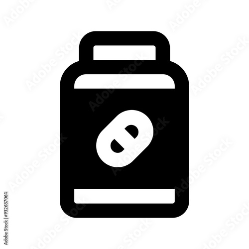 supplement glyph icon