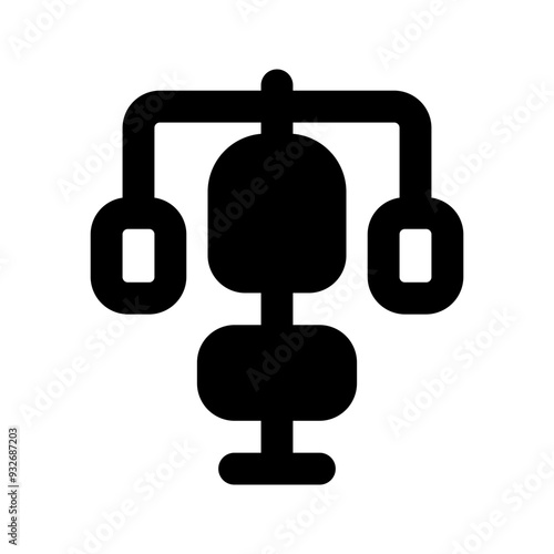 weightlifting glyph icon