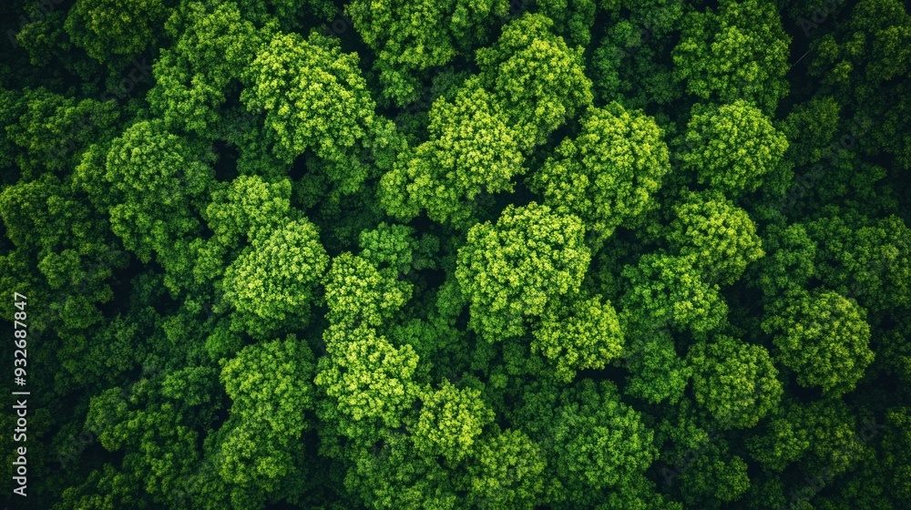 Aerial View of a Lush Forest Canopy Aerial View of a Lush Forest Canopy