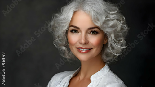 Portrait of a smiling woman...