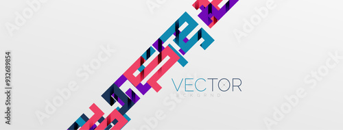 Color bend lines with shadow texture effect. Vector Illustration For Wallpaper, Banner, Background, Card, Book Illustration, landing page