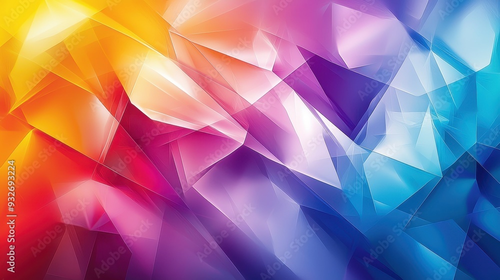 Abstract Geometric Background with Vibrant Colors and Gradient Effect Abstract Geometric Background with Vibrant Colors and Gradient Effect