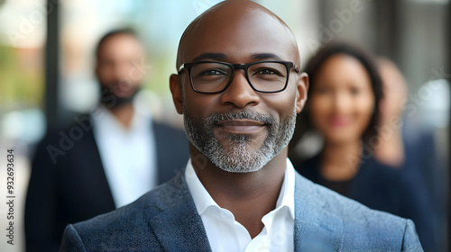 Professional man smiling co...
