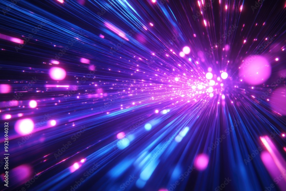 Vibrant light trails in pink and blue create a stunning abstract background that evokes energy and motion. Vibrant light trails in pink and blue create a stunning abstract background that evokes energy and motion.