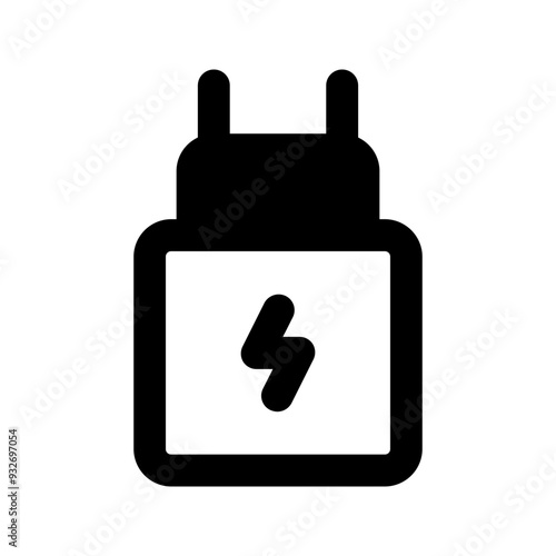 charger glyph icon