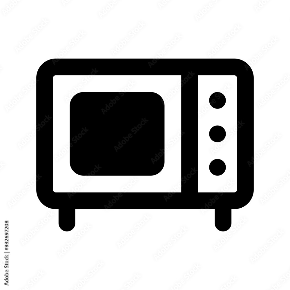 microwave glyph icon microwave glyph icon