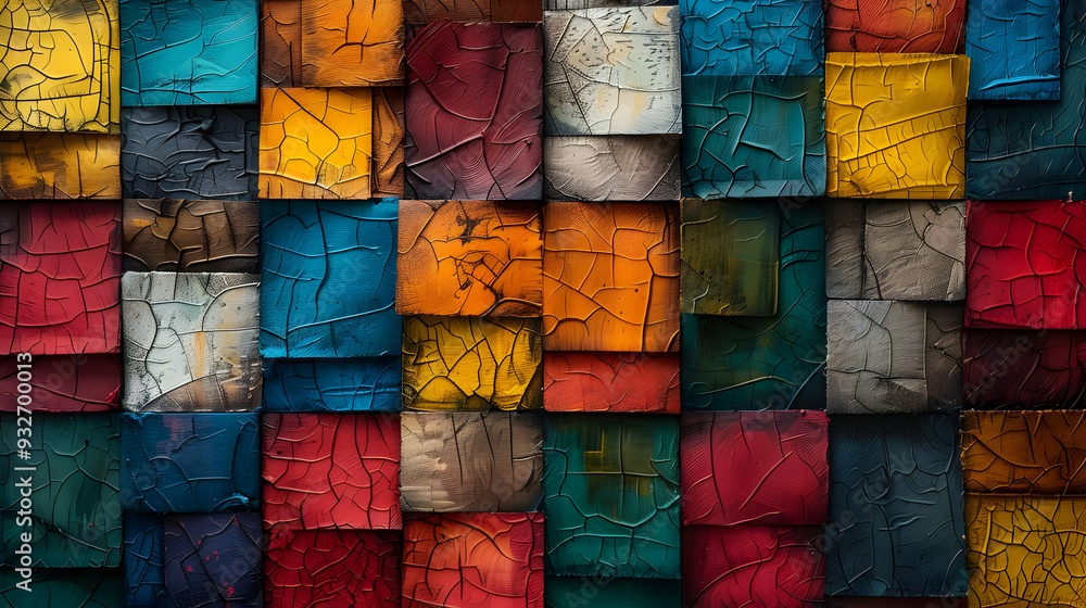 Abstract Cracked Paint Texture Background Abstract Cracked Paint Texture Background