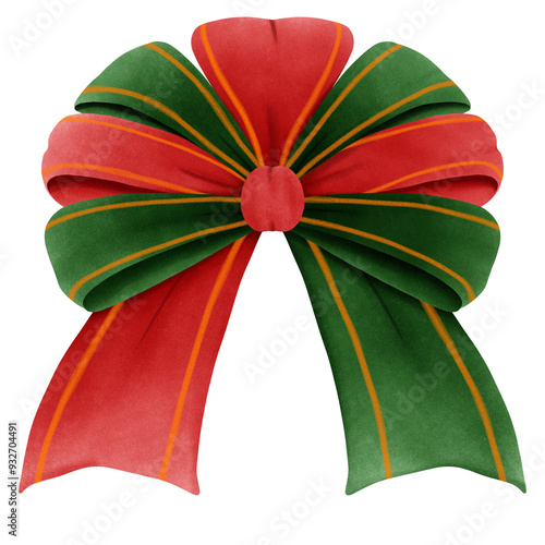 red christmas bow