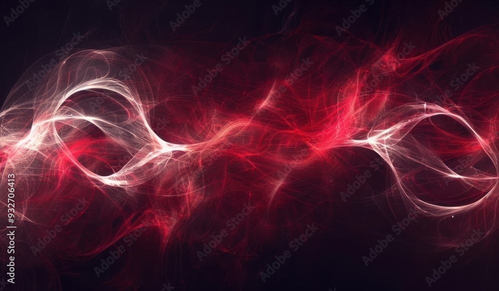 Abstract Red and White Light Trails Abstract Red and White Light Trails