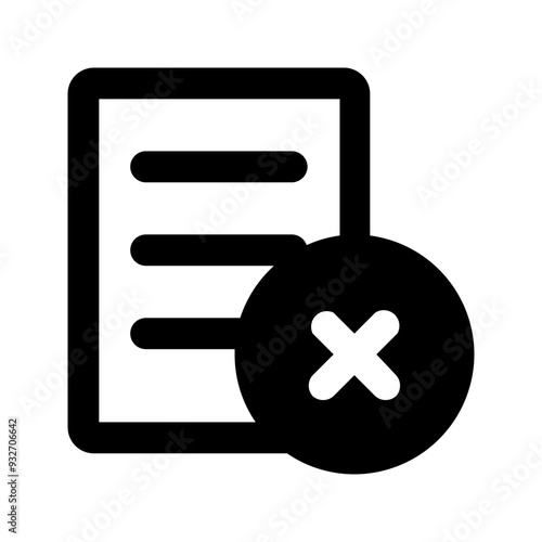 reject glyph icon