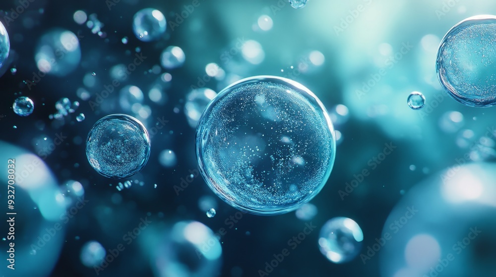 Blue Bubbles Abstract. Blue Bubbles Abstract.