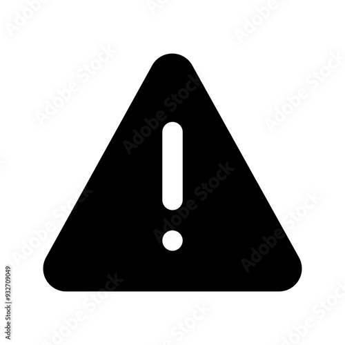 warning glyph icon