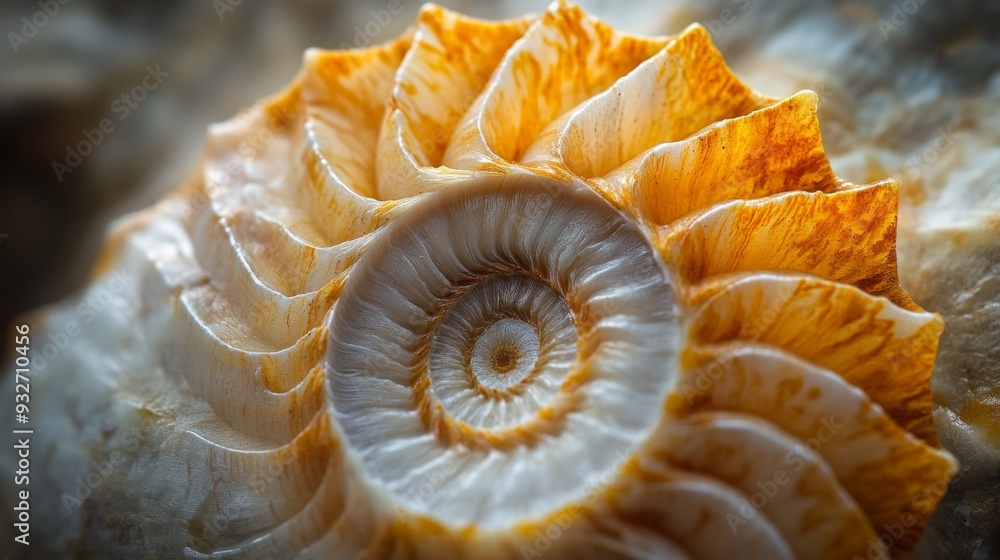 Seashell Spiral Macro. Seashell Spiral Macro.