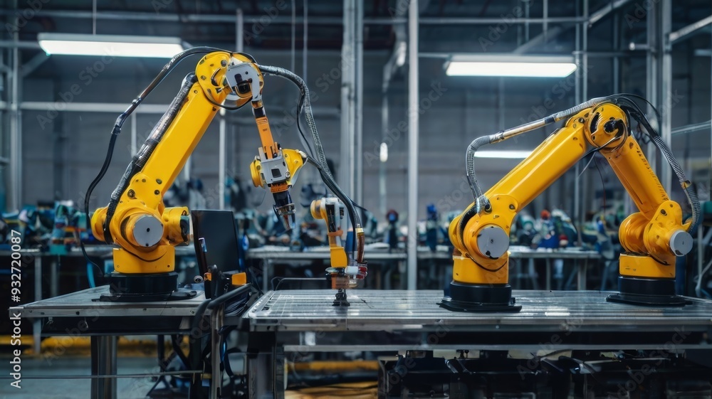 Smart industry robot arms for digital factory production Smart industry robot arms for digital factory production