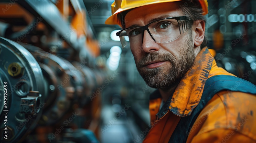 male engineer in modern industrial factory checking robotic arm controling process,manufacturing equipment,machinery manufacturing facility,robotics,automation male engineer in modern industrial factory checking robotic arm controling process,manufacturing equipment,machinery manufacturing facility,robotics,automation