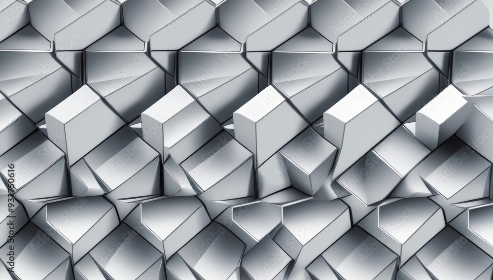 Fototapeta premium A futuristic high contrast seamless vector background